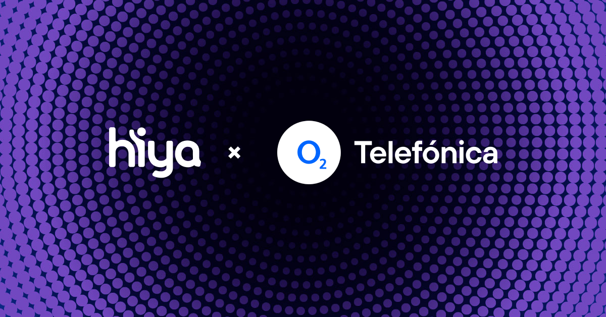 Hiya and O2 Telefonica logos to symbolize their partnership