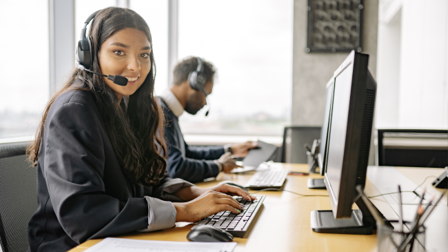 Working in a call center