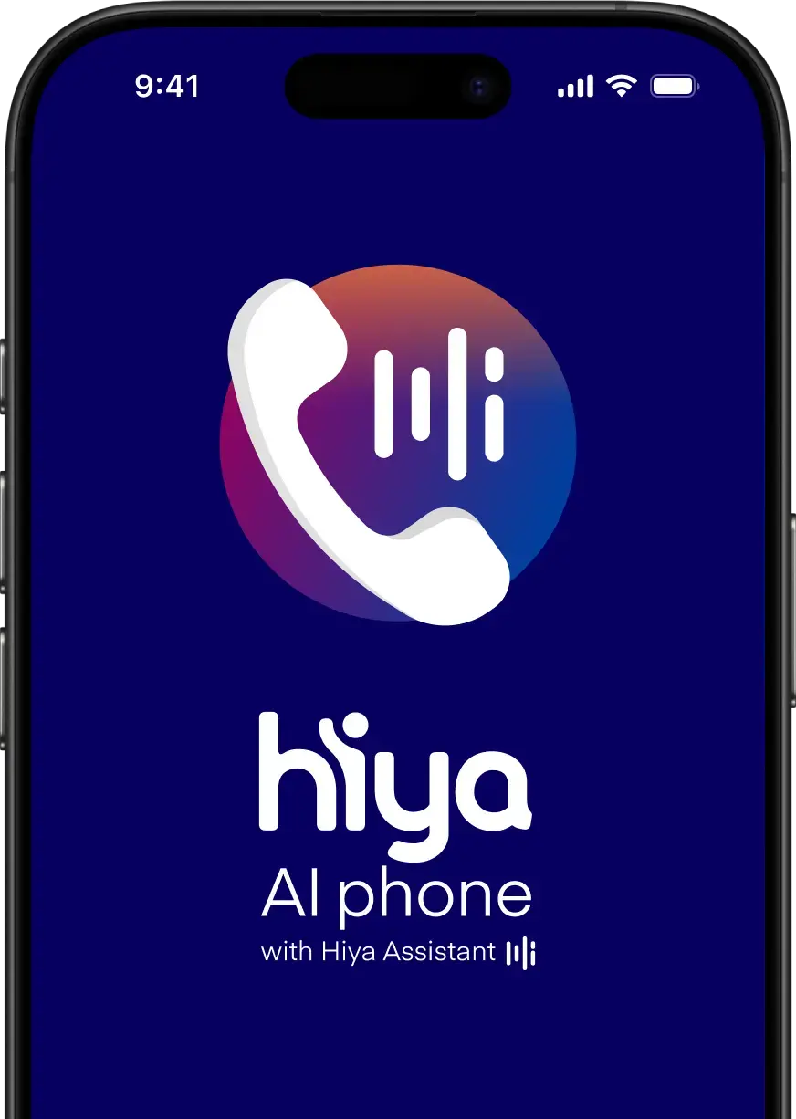 Hiya consumer app image